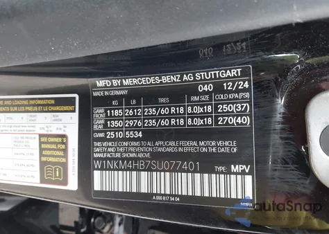 2025 Mercedes-Benz Glc 300 4Matic Suv z USA, uszkodzony, nr VIN W1NKM4HB7SU077401